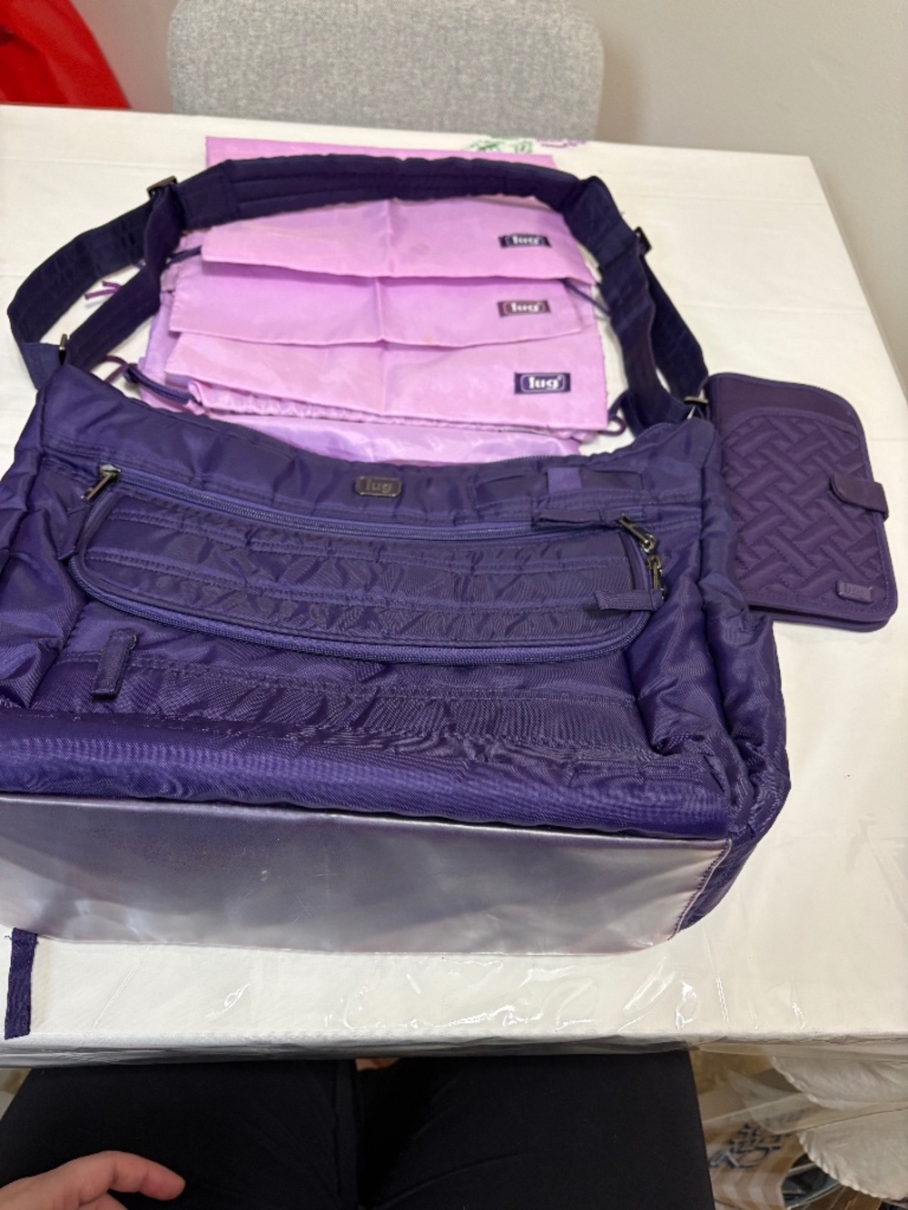 LUG hula hoop bag,Tandem wallet and 4 LUG drawstring bags